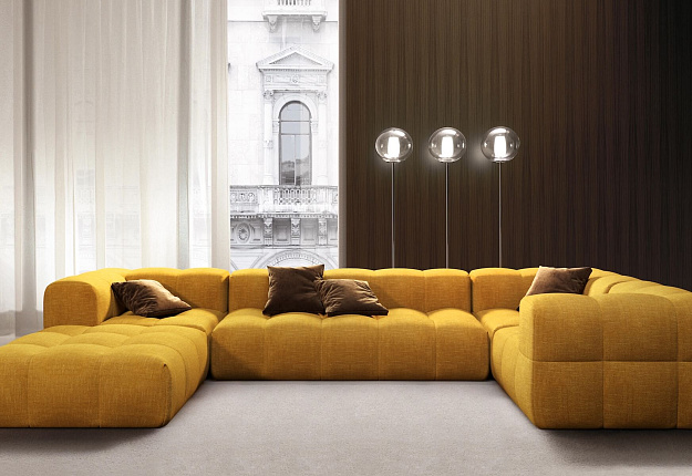 Легкий бескаркасный диван Квадро для гостиной, доставка до двери, цена от производителя